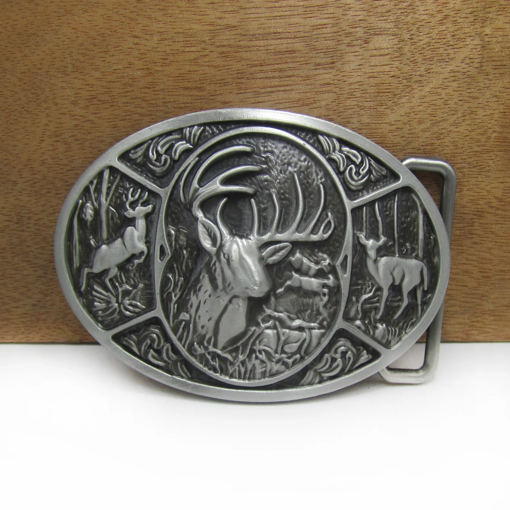 Пряжка ремень BuckleClub мужская из цинкового сплава подарок в ретро стиле для охоты с