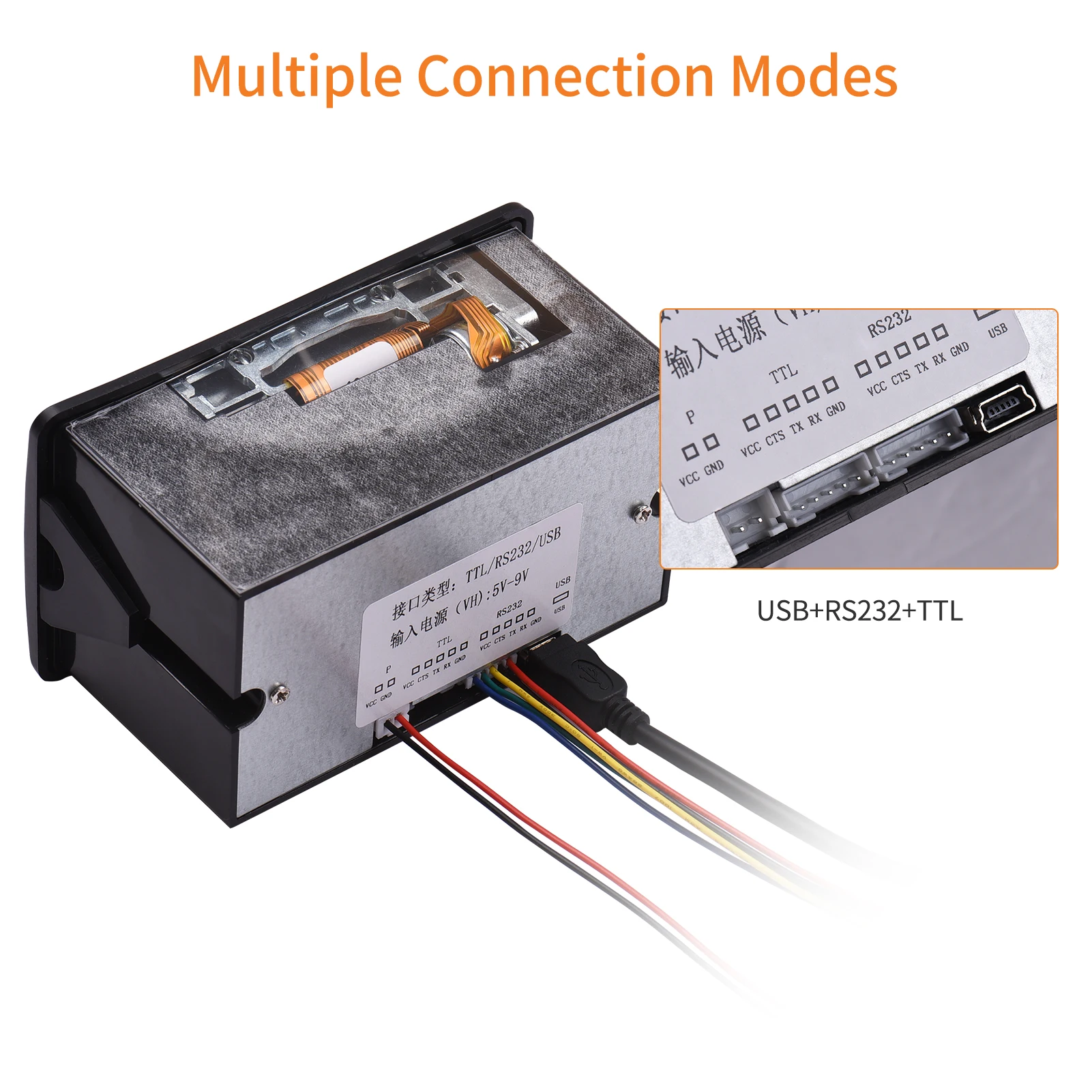 Aiebcy EM5820 встроенный термочековый принтер 58 мм мини модуль печати с низким уровнем