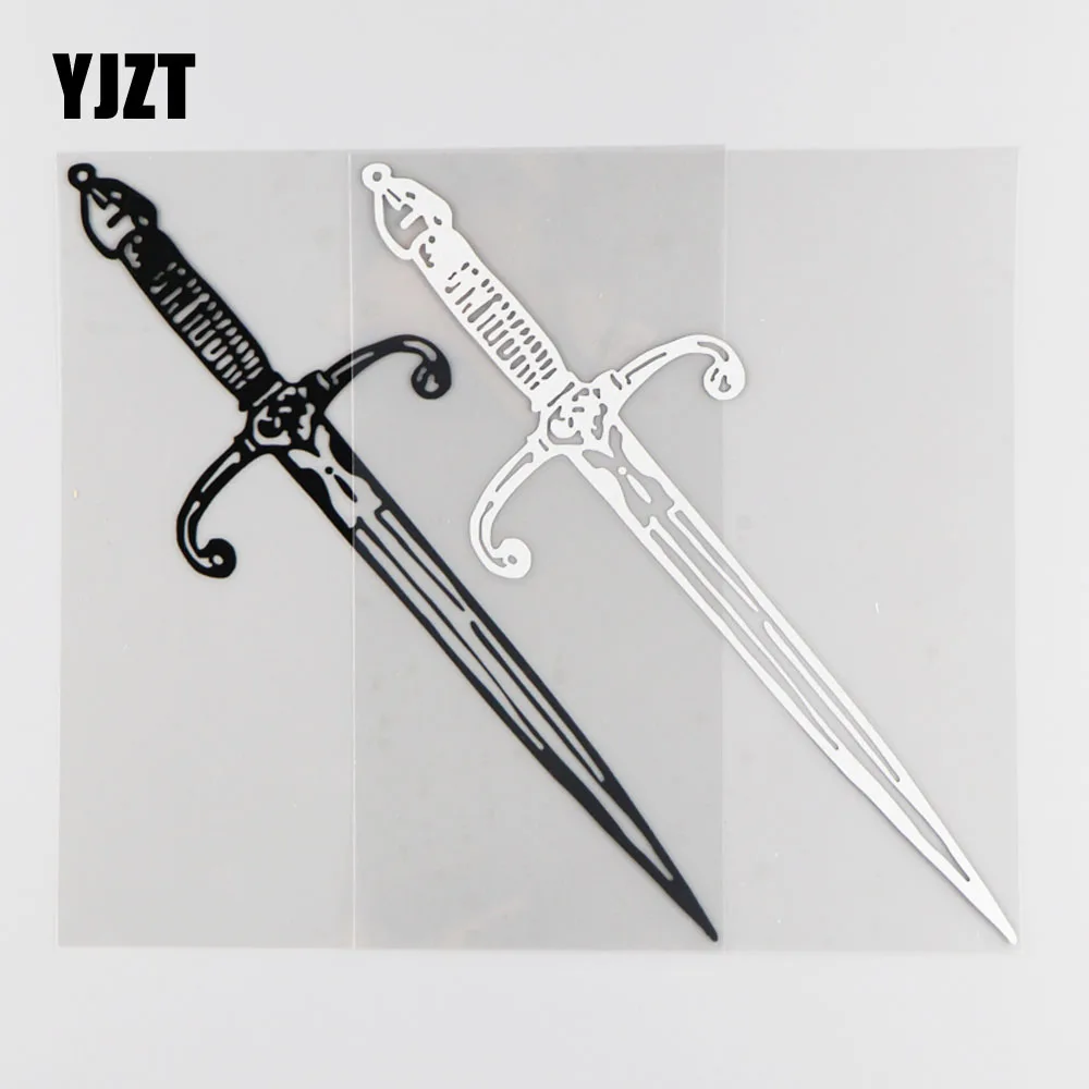 

Декоративная Виниловая наклейка YJZT, 15 см х 18 см, меч, креативные автомобильные Стикеры, 1A-0263