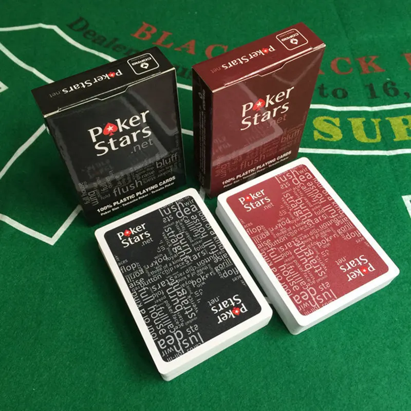 5Red And 5Black K8356 10 компл./лот Baccarat Texas Hold'em пластиковые игральные карты водонепроницаемые атласные для покера карты Pokerstar настольная игра 2,48*3,46 дюймов - Цвет: 5Red And 5Black