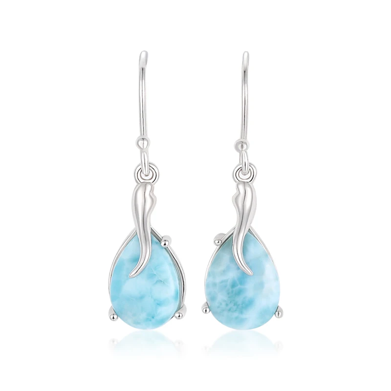 Новинка модные женские обтекаемые длинные ювелирные изделия из стерлингового