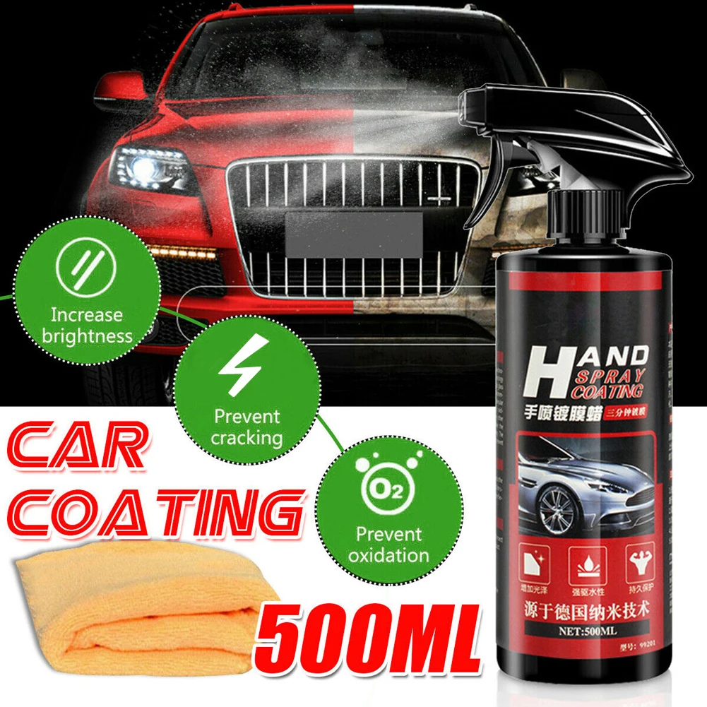 Керамическое нано-покрытие 500 мл для автомобиля 6/9H, нано-покрытие с жидким коатином, Гидрофобный слой, полировка, краска, покрытие для автомо...