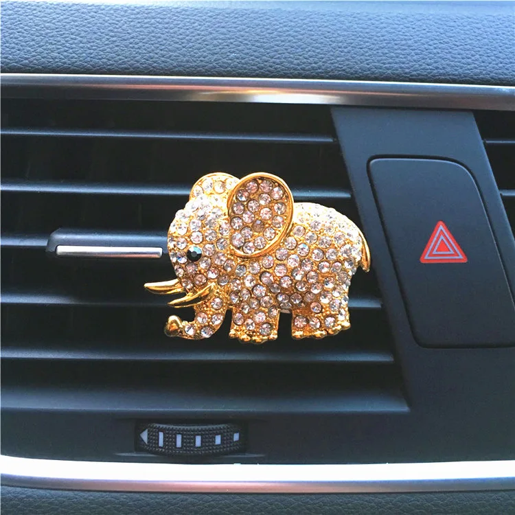 

Car Perfume Cute Car Accessories Crystal Elephant Car Decoration Interior Car Pendant Car Accessories for Girls