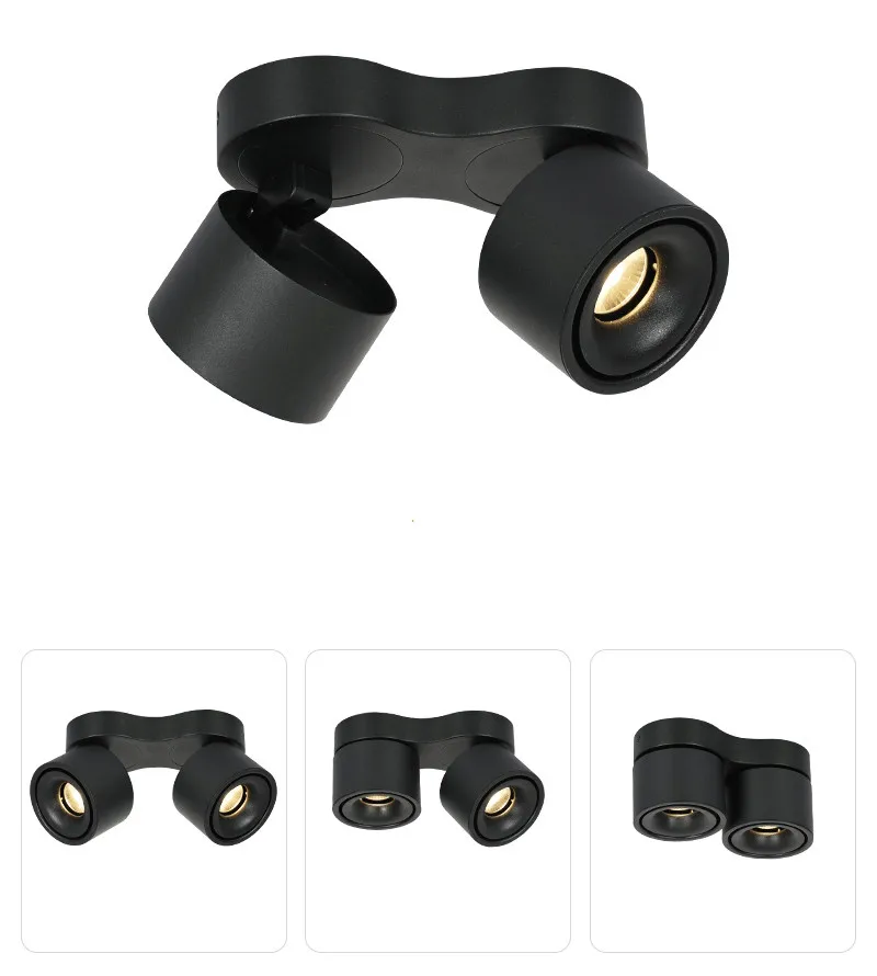 Светодиодный светильник COB с регулируемой яркостью 20 Вт/24 Вт вращающийся