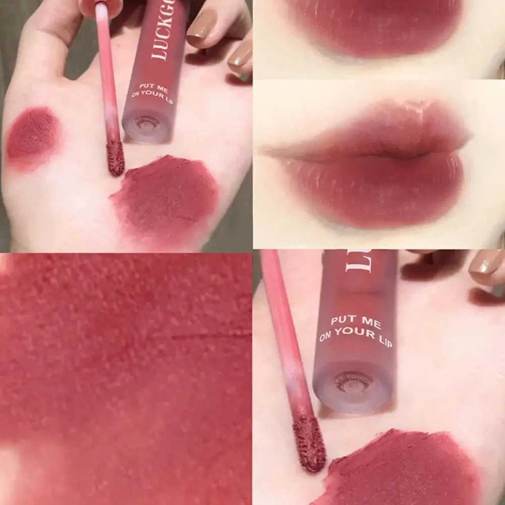 

6 Colors Velvet Matte Lip Glaze Waterproof Sweat-Proof Lipstick Persistent Coloring Lip Glaze For Women Lip Cosmetic Lip Gloss