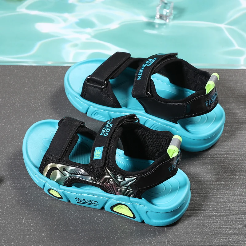 

Kids Sandals Reinforced Stitching Sole Children's Sandals Travel Casual Kids Shoes Cartoon Print Boys Girls Footwear