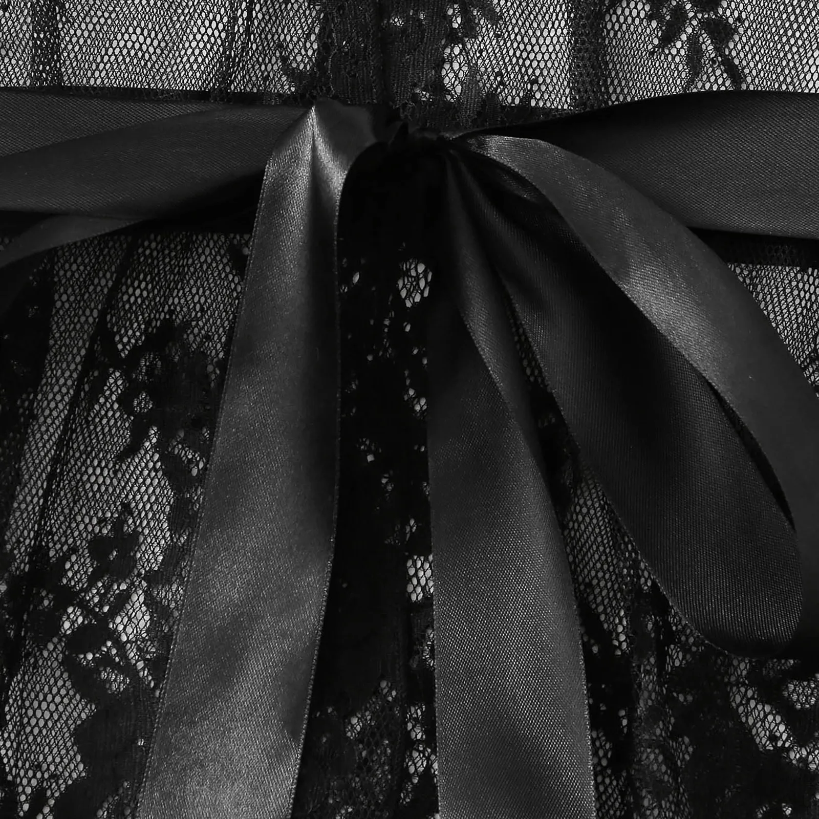 

Fashion female sexy lace home ladies sexy solid color underwear lace robe three-piece home service 40*