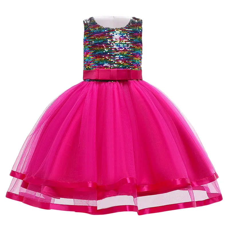 принцессы платье для девочкикружевной цехин нарядное девочкиновогодний костюм