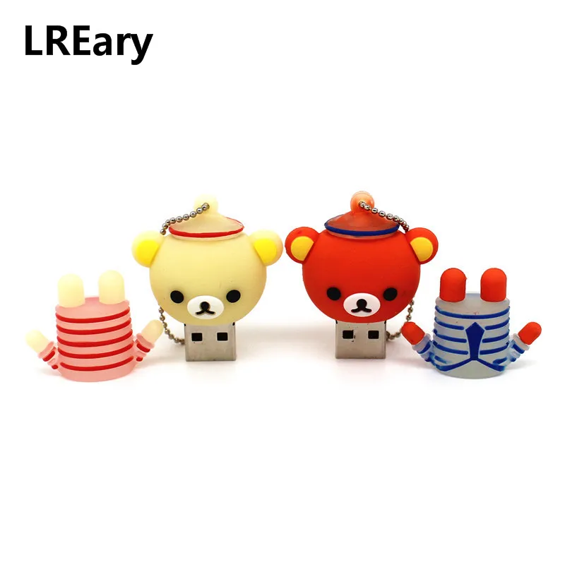 Мультяшный usb 2 0 красивый Медведь Rilakkuma USB флеш-накопитель 4 ГБ 8 16 карта памяти 32 64