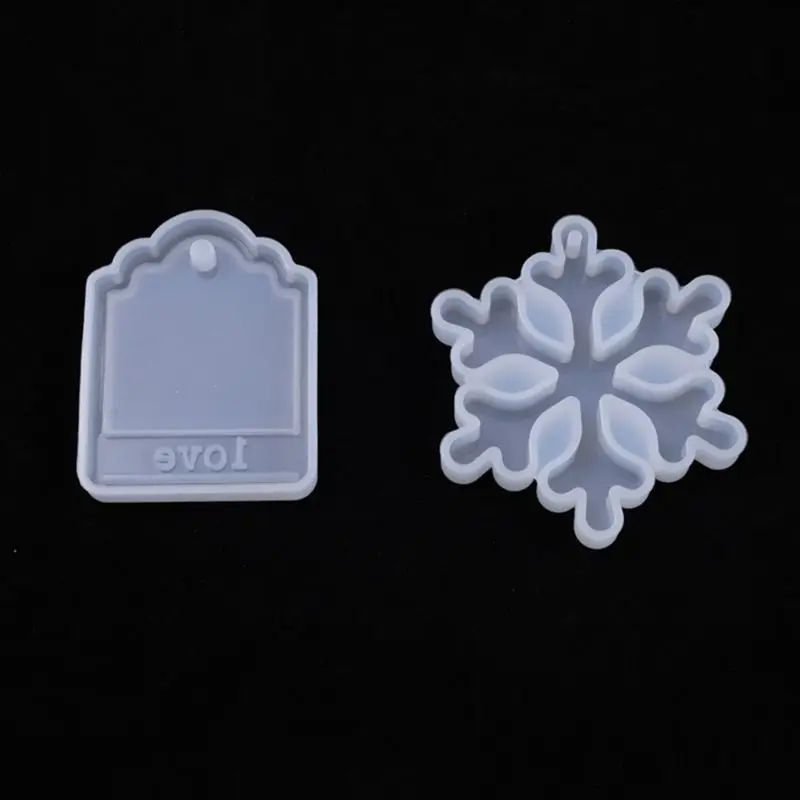 

Christmas decoration christmas tree snowflakes silicone mold DIY Crafts Jewelry Making Tool W0YA