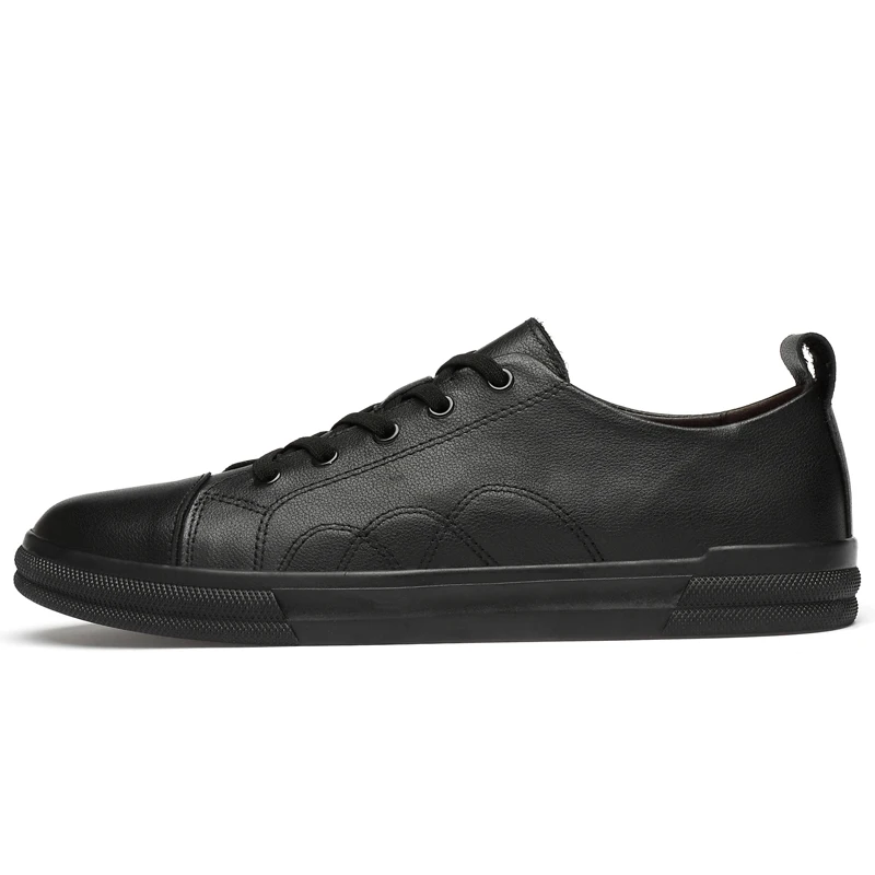 Мужские кроссовки s модные повседневные из натуральной кожи на шнурках 2020