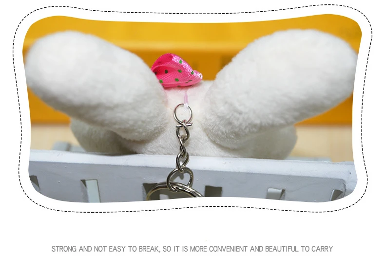 

10cm big eye rabbit Stuffed Plush Figure Toy Stuffed Keychain Plush Toy Doll Gift Toys for Wedding Bouquet