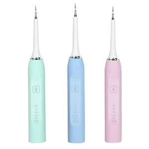 Electric Toothbrush 2 in 1  Sonic Vibrition Remove Calculus Tartar Scaler Whiten Teeth Replaceable Head