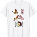 Забавная футболка с рисунком цыплят и свиньи дракона Fusion для танцев, новинка на лето, повседневный крутой топ с коротким рукавом и смешным дизайном животного