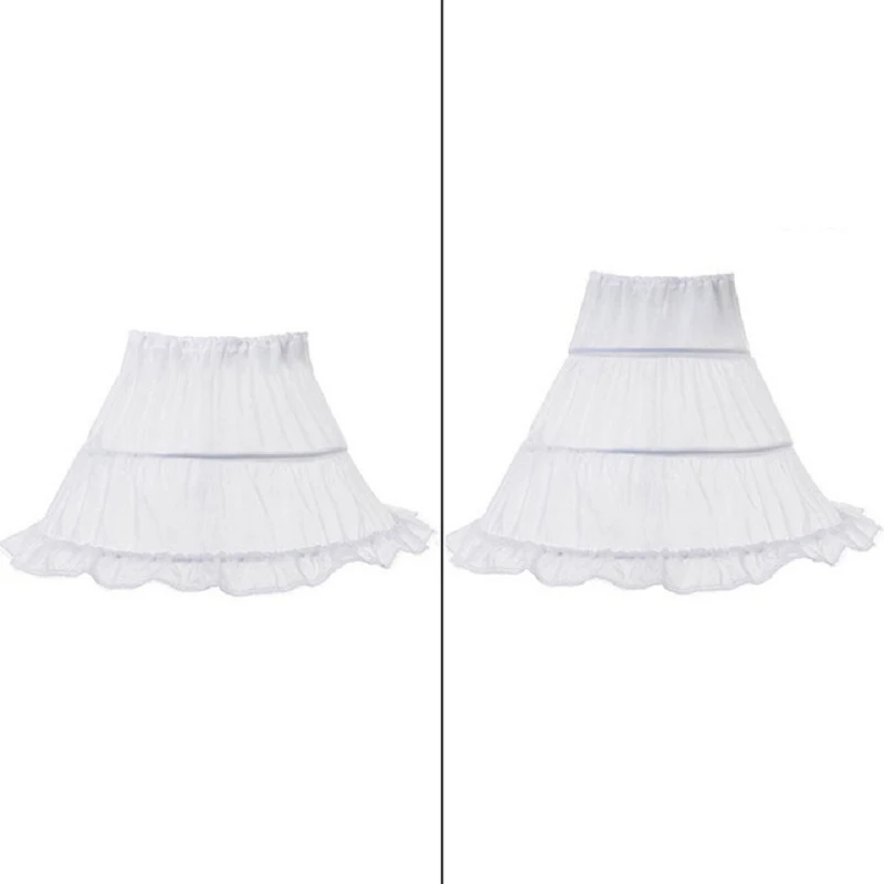 Подъюбник для девочек 2 3 Обручи аксессуары принцесс полная скользящая Цветочная