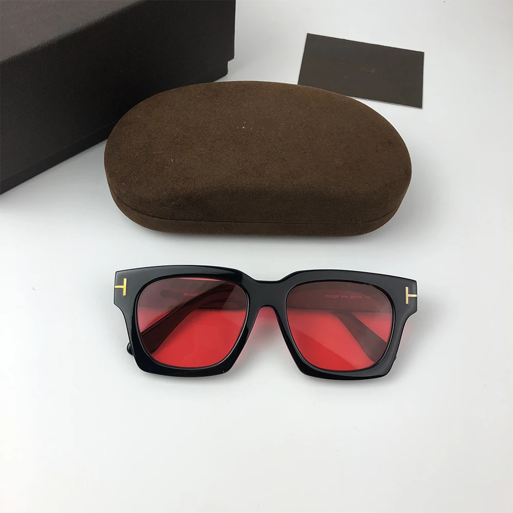 

Eyeglow New Square Vintage Sunglasses TF0722 for Men and Women 2021 oculos de sol masculino Black Frame Eyeglasses UV400