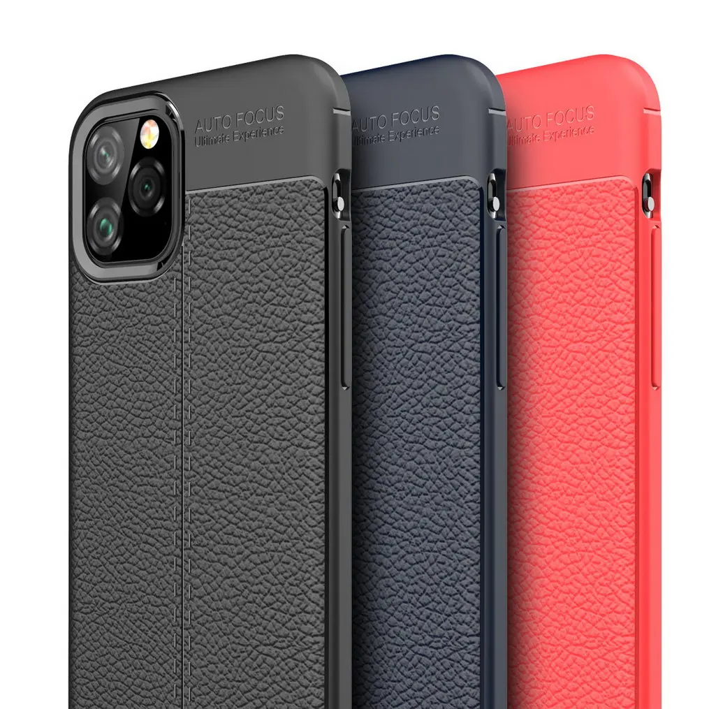 for iphone 11 pro new case protective slim tpu soft silicone shockproof fiber cover for iphone 11 pro max 11 2019 fundas capa free global shipping