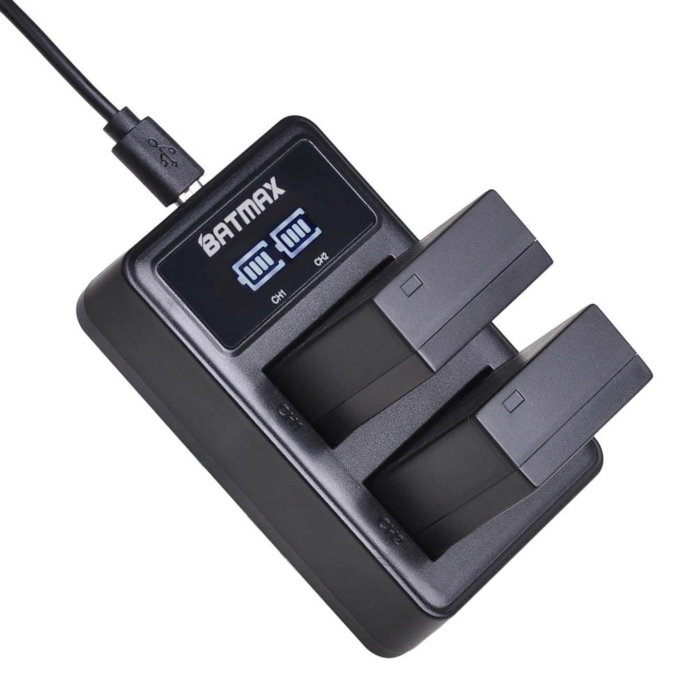 Batmax DMW-BLC12 DMW BLC12E BLC12PP батарея+ светодиодный USB двойной зарядное устройство для Panasonic Lumix FZ1000, FZ200, FZ300, G5, G6, G7, GH2, DMC-GX8