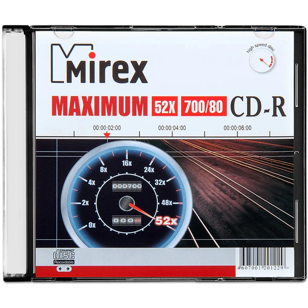 Диск CD-R Mirex 700 Mb 52x Box упаковка 50 шт. |
