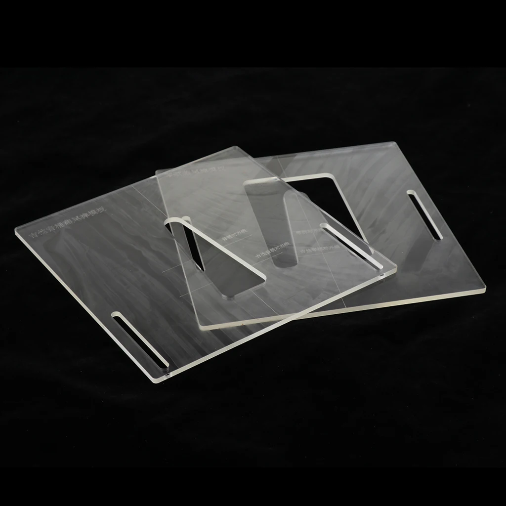 

Pack of 2 Guitar Neck Routing Template for Acoustic Guitar Luthier DIY Supplies