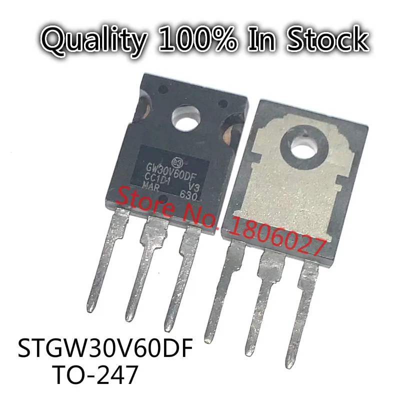 

5PCS/lot GW30V60DF STGW30V60DF TO-247 600V 30A Spot hot sale