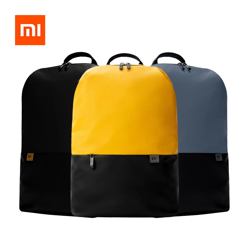 Xiaomi модный школьный рюкзак сумка 20л простые сумки для отдыха костюм путешествий