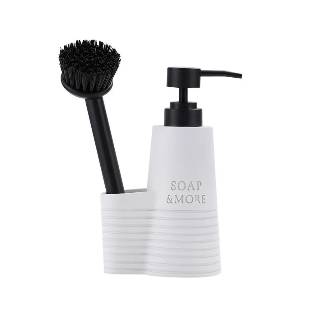 

Soap Bottle Foaming Lotions Refillable Bottle Flower Pump Head Soap Shampoo Cosmetic Empty Bottle With Brush And Holder Kitchen