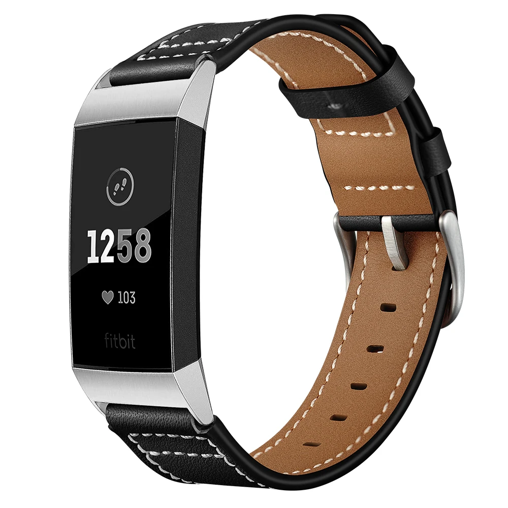 Кожаный ремешок для браслета Fitbit charge 2 кожаный ремешок для Fitbit charge 3 ремешок умный Браслет Смарт-часы ремешок на запястье