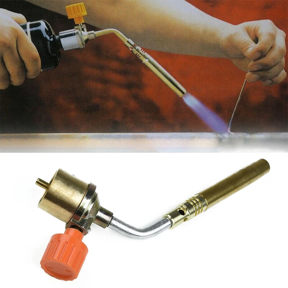 

MAPP Propane Gas Welding Torches Plumbing Blow Torch Soldering Tool Brass Flame Gun Brazing Welding Quick Fire Solder Burner