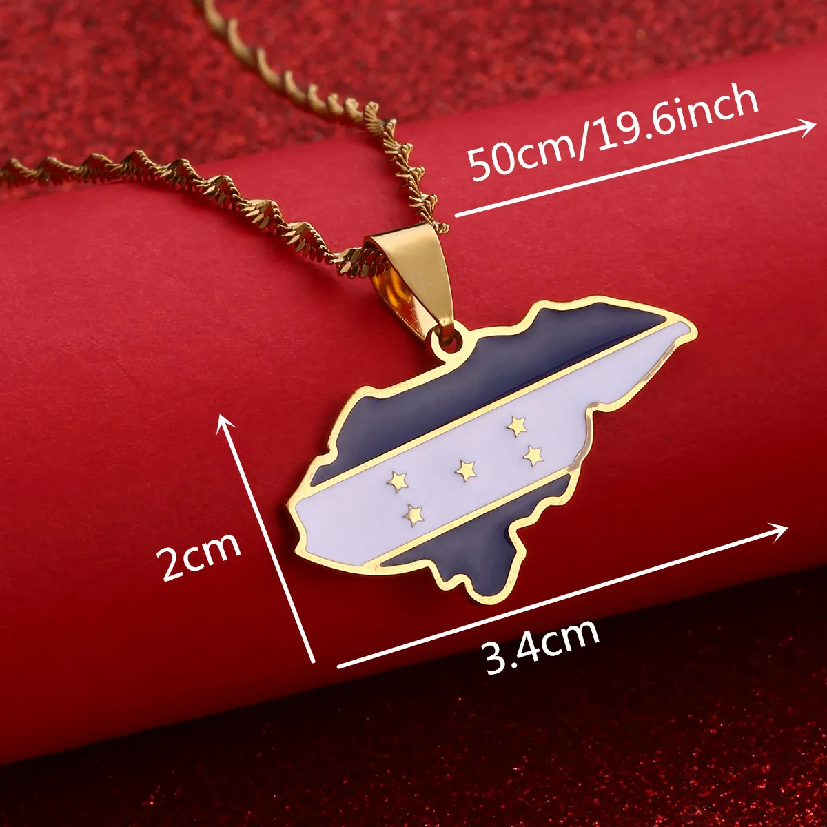 Модный эмалевый кулон из нержавеющей стали с изображением карты ювелирные