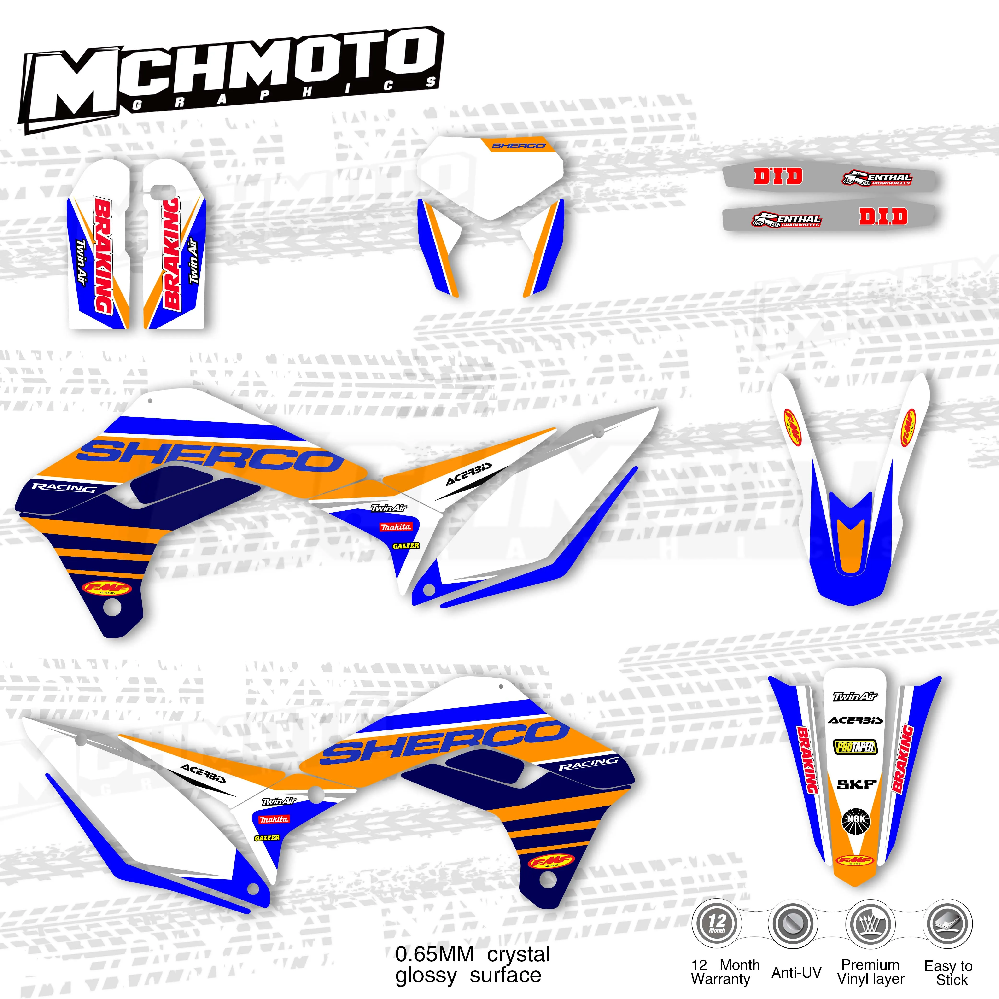 MCHMFG наклейка для Sherco SE сиг SER 125 250 300 450 2017 2018 2019 2020 мотоцикл на обтекатель