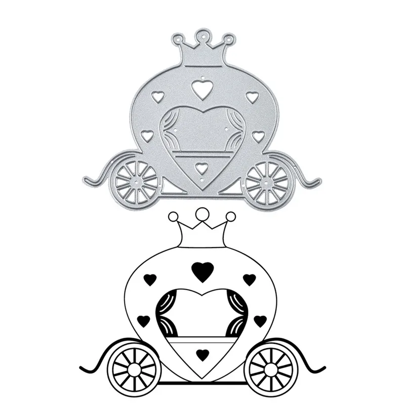 DiyArts Корона карета металла резки штампы Новый 2019 для изготовления карт