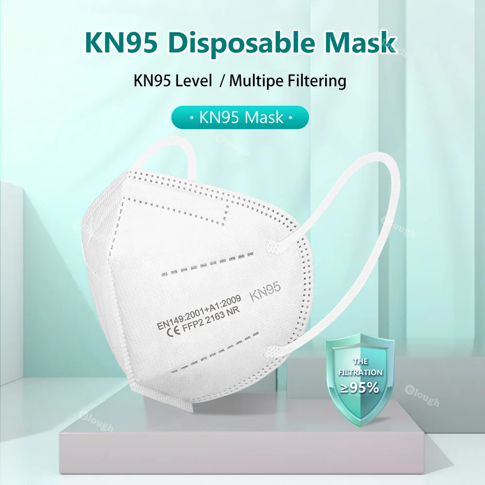 Маска для лица одноразовая тушь маски защиты смешанные цвета FPP2 KN95