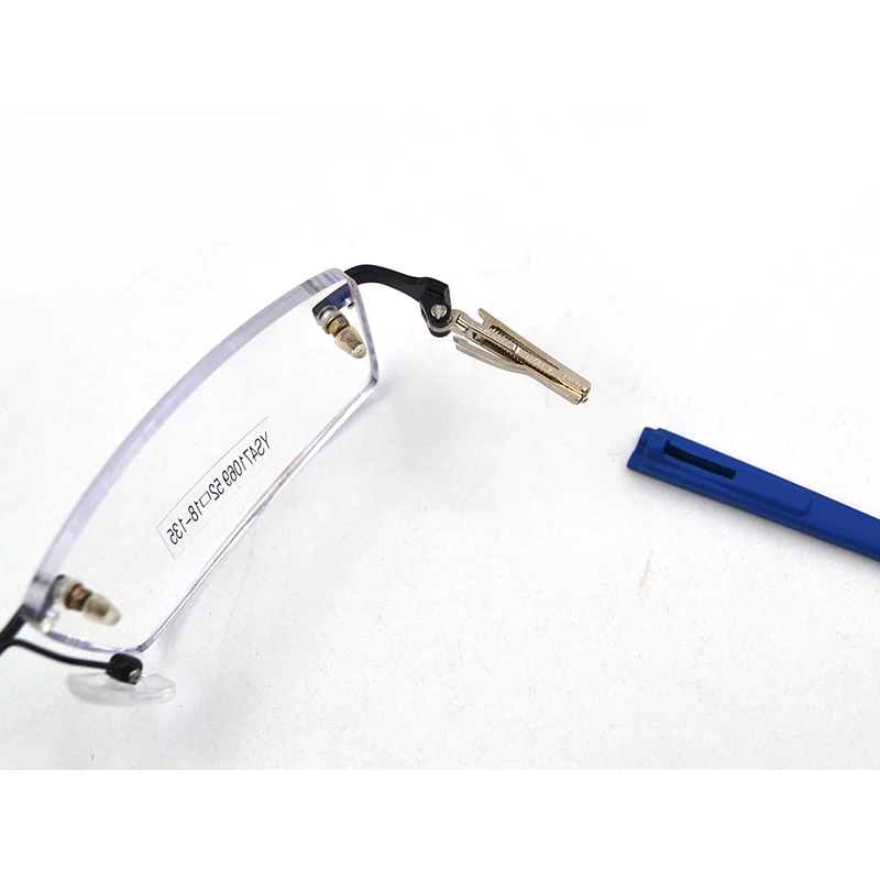 Прямоугольные Стеклянные очки без оправы для мужчин и женщин прозрачные