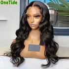 Парик ONETIDE 30 дюймов на сетке спереди, парик на сетке 4x4, парик на сетке, бразильский парик с T-образной частью, парики на сетке спереди из человеческих волос для женщин