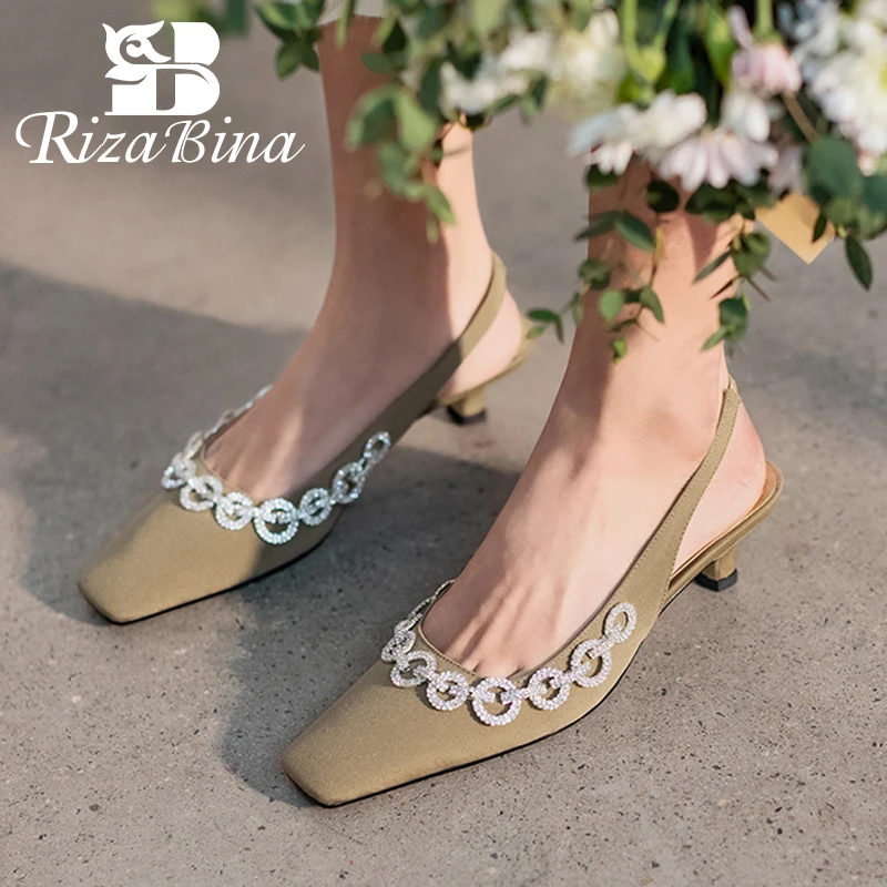 

RIZABINA/новые женские туфли-лодочки; Женская обувь из натуральной кожи на необычном каблуке с квадратным носком; Модная пикантная обувь для ве...