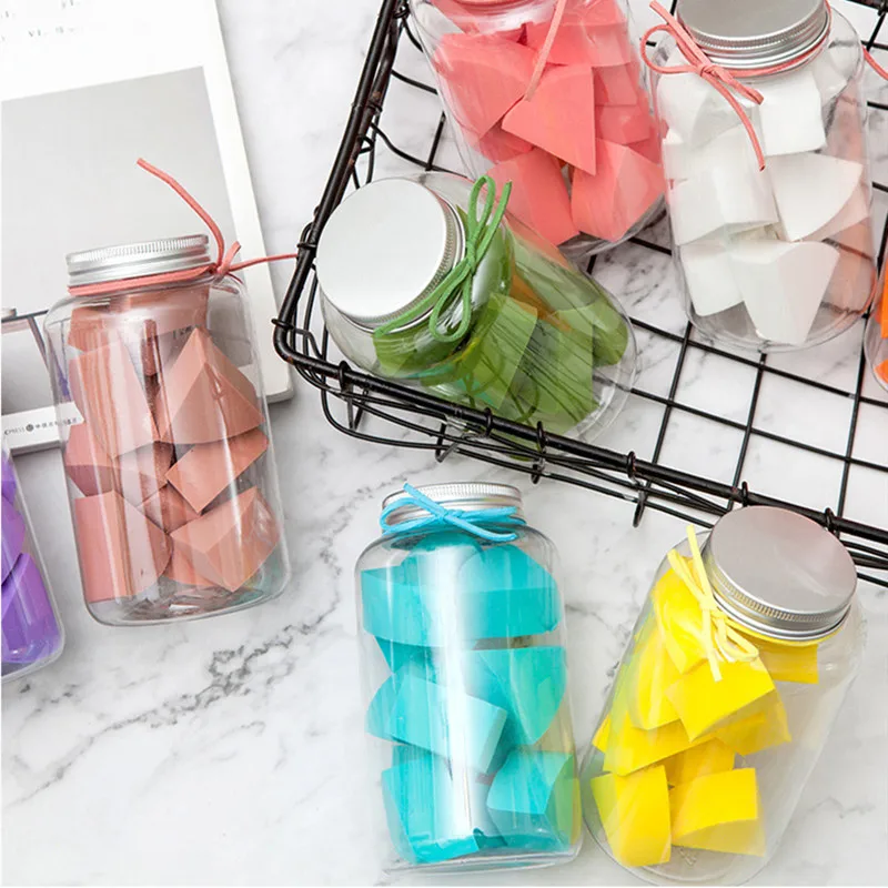 12 шт./компл. Треугольники Форма косметический спонж для макияжа набор кистей с