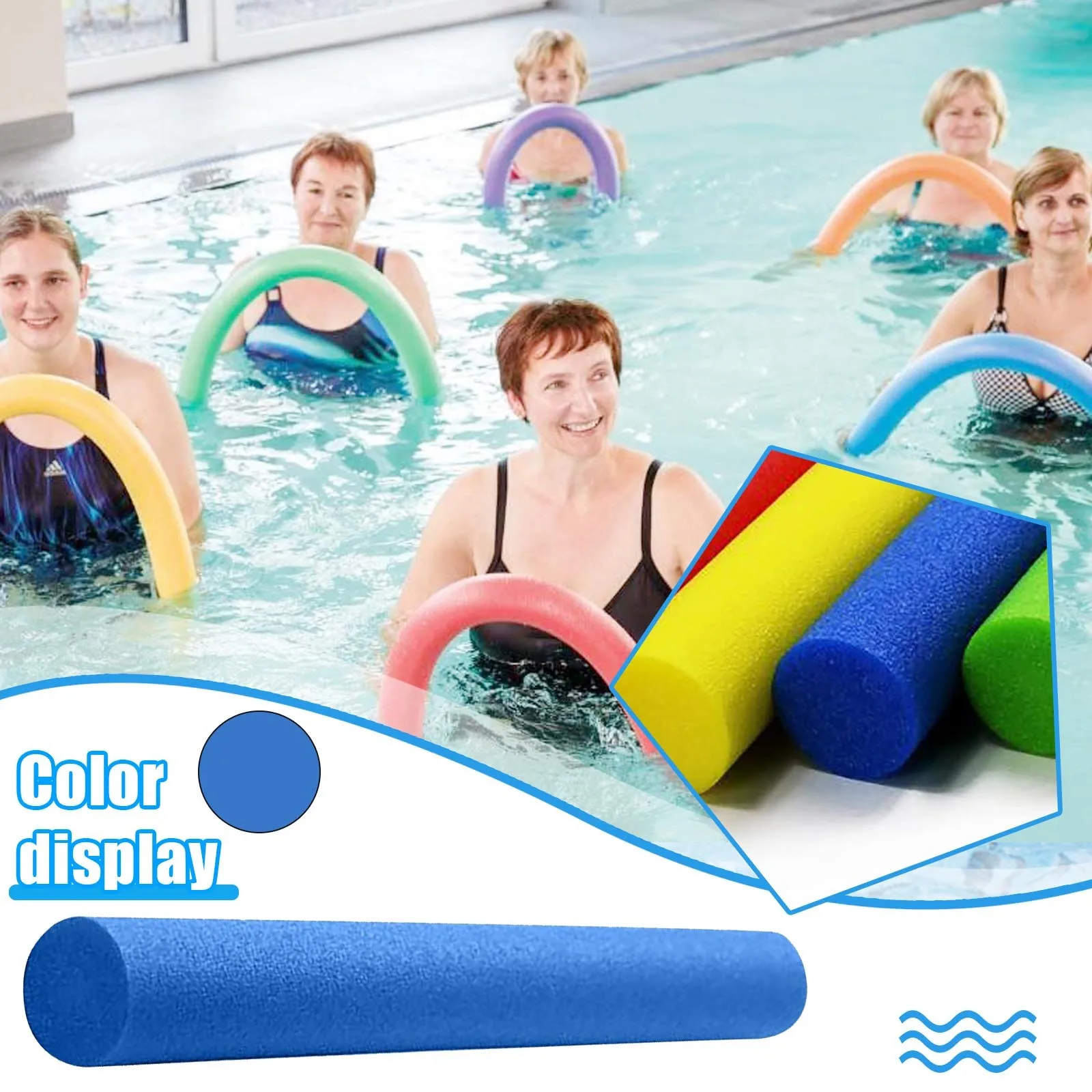 

6*150cm Swimming Buoyancy Stick Children And Adults Swimming Pool Surface Water Buoy Aid Foam Swimming Auxiliary Supplies Toys