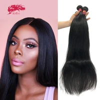 ali queen hair brazilian straight raw virgin hair weaves bundles 8 to 36 1pc human hair weaving can mixed length or texture