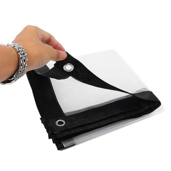 

1.8X2M Balcony Window Transparent Rainproof Cloth Plant Insulation Thickened Plastic Film Windshield