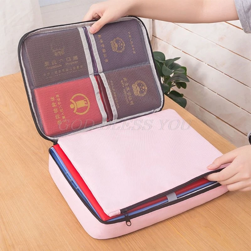 

Document Ticket Storage Bag Waterproof Large Capacity for Home Office Travel Drop Shipping