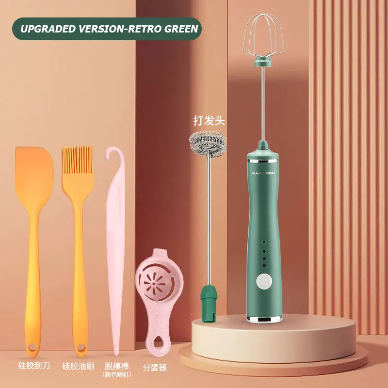 

Coffee Milk Frother Household Hand-held Mixing USB Electric Egg Beater Hot Chocolate Latte Drink Mixer Blender