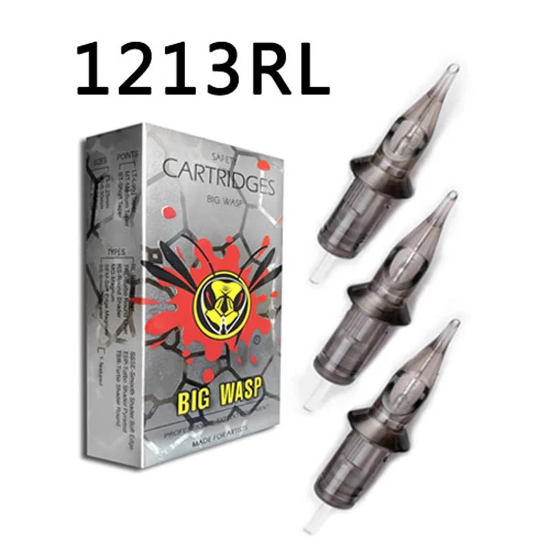 Картриджи BIGWASP 1213RL для тату машинок и ручек 0 35 мм 20 шт.|Иглы тату| |