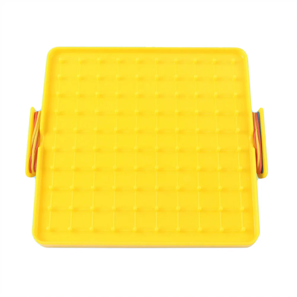 Children Toy Double Sided Geoboard Nails Peg Board Elastic Bands Kids Teaching Aid Educational Toys Mathematic Gift |