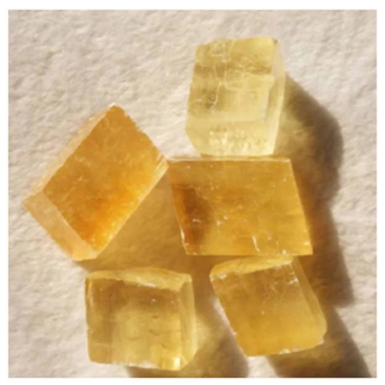 Натуральный оранжевый прозрачный исландский шпат камень желтый кальцит рейки