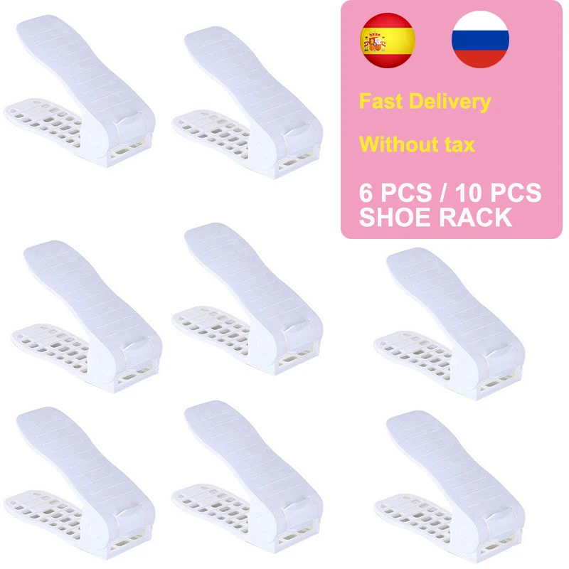 1 шт. органайзер для обуви Регулируемая Пластиковая полка держатель на шкаф