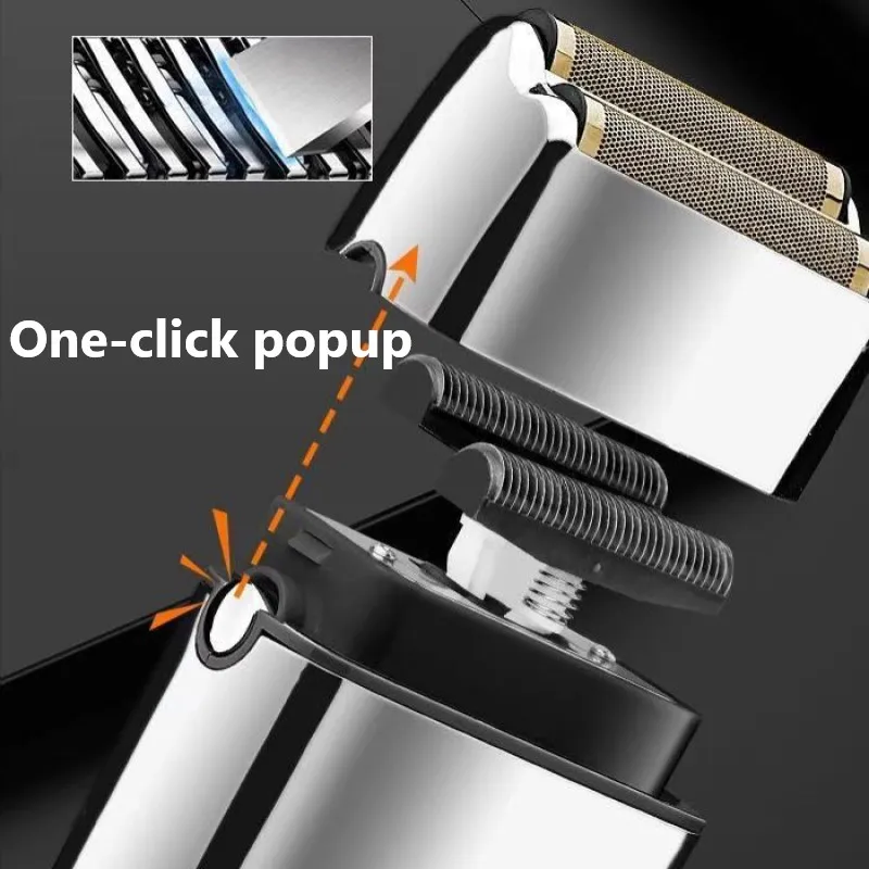 Kemei TX5 Pro металлический корпус Парикмахерская устройство для бритья волос мужчин