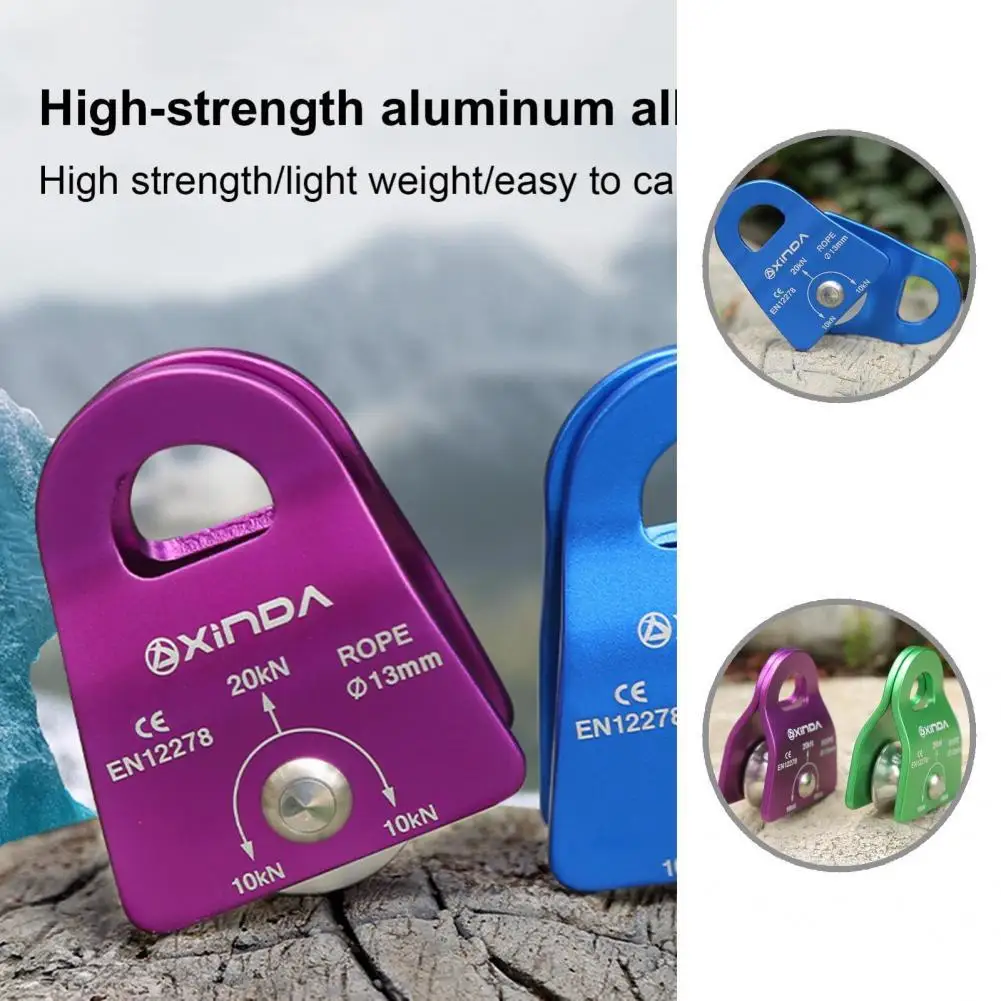 

Lightweight High Quality Universal Aluminum Lift Heavy Load Pulley Wheel 3 Colors Fixed Pulley High Stability for Outdoor