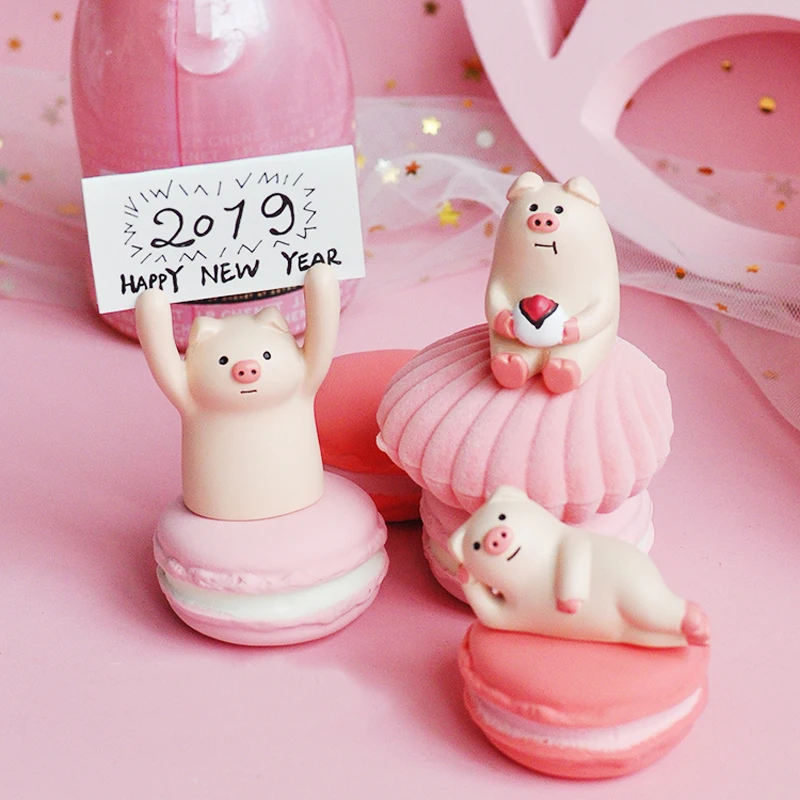 Милая Детская кукла в виде свиньи Свадебный Топпер для торта и капкейка