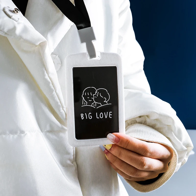 Четыре сезона акриловый мягкий держатель для карт с идентификационным именем